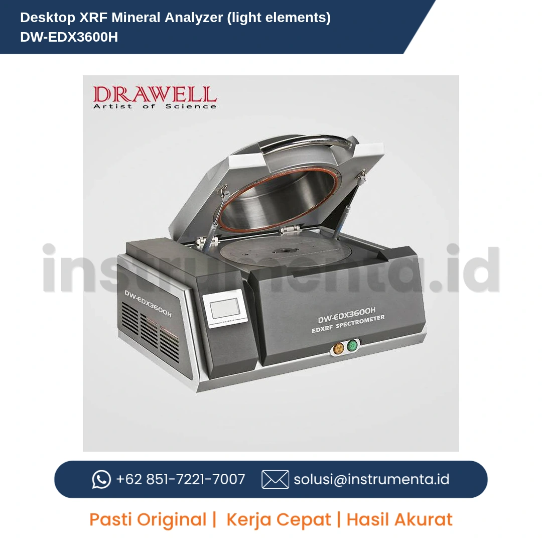 Distributor Resmi Desktop XRF Mineral Analyzer (light elements) DW-EDX3600H Ready Stock Indonesia
